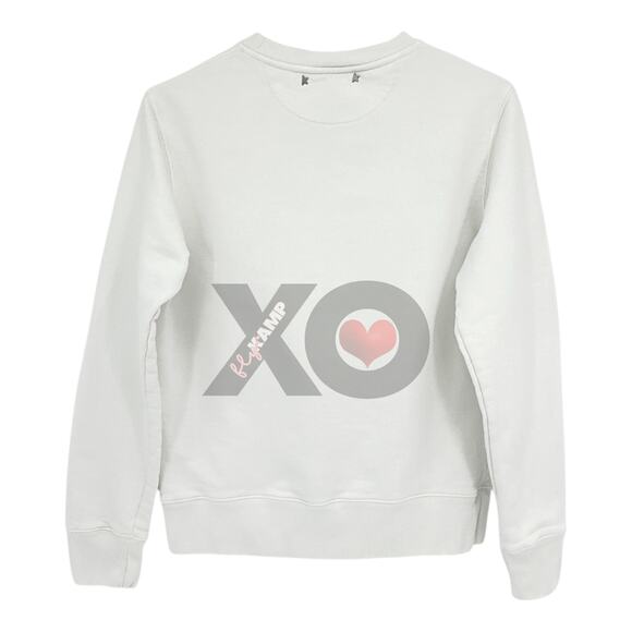 GOLDEN GOOSE Logo Patch Distressed Sweatshirt S - Picture 4 of 13